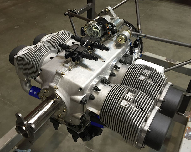 New Lightweight Low Cost 4 Cylinder Aircraft Engine